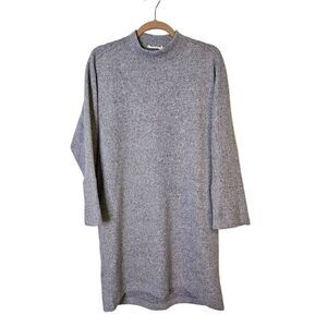 LUSH gray soft fleece oversized dress. Size M.